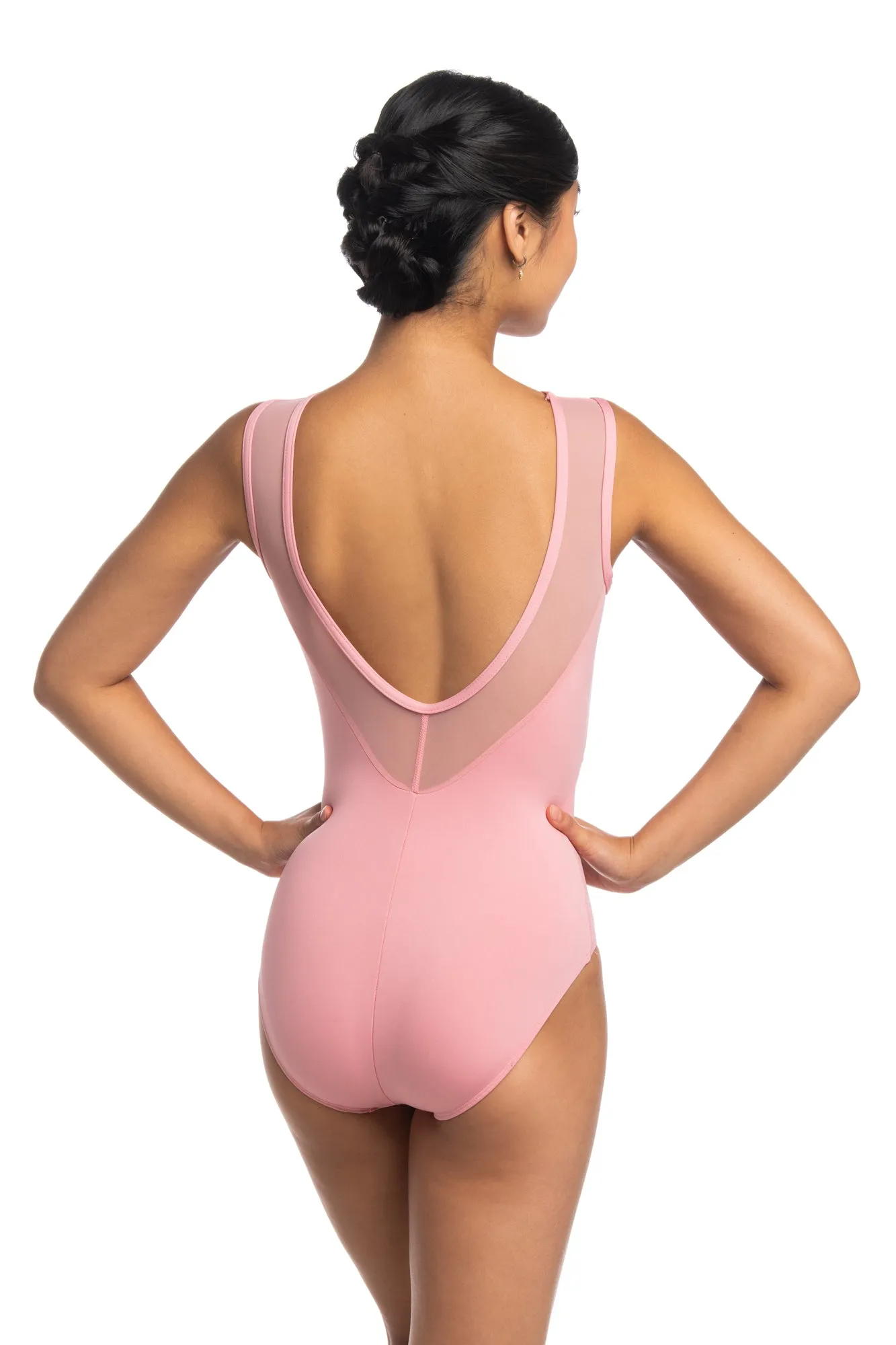 1039ME Bianca Leotard with Mesh