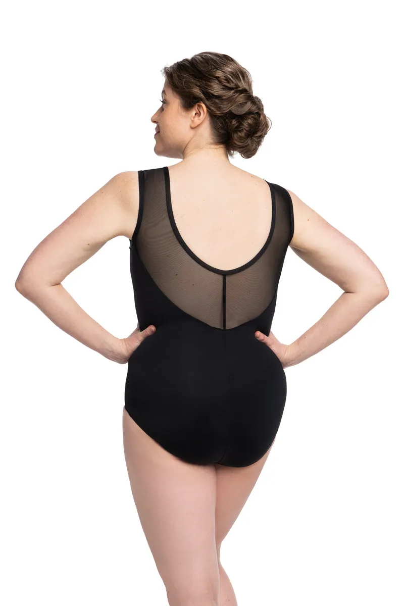 1039ME Bianca Leotard with Mesh