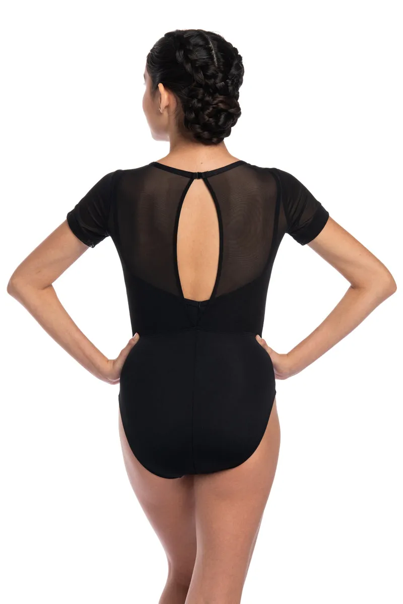 1116ME Adina with Mesh High Cut Leotard