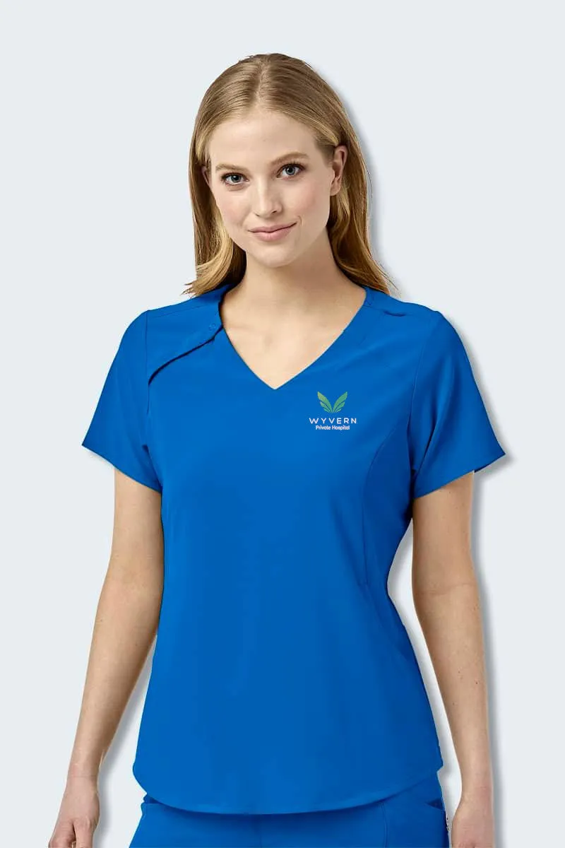 6234 WYVERN WonderWink Renew Women's EZ-Zip Scrub Top Royal