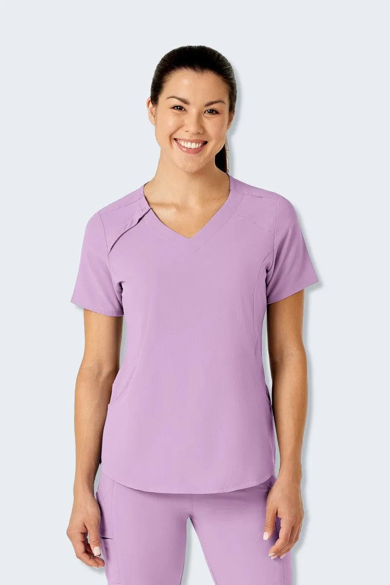 6234SP WonderWink Renew Women's EZ-Zip Scrub Top