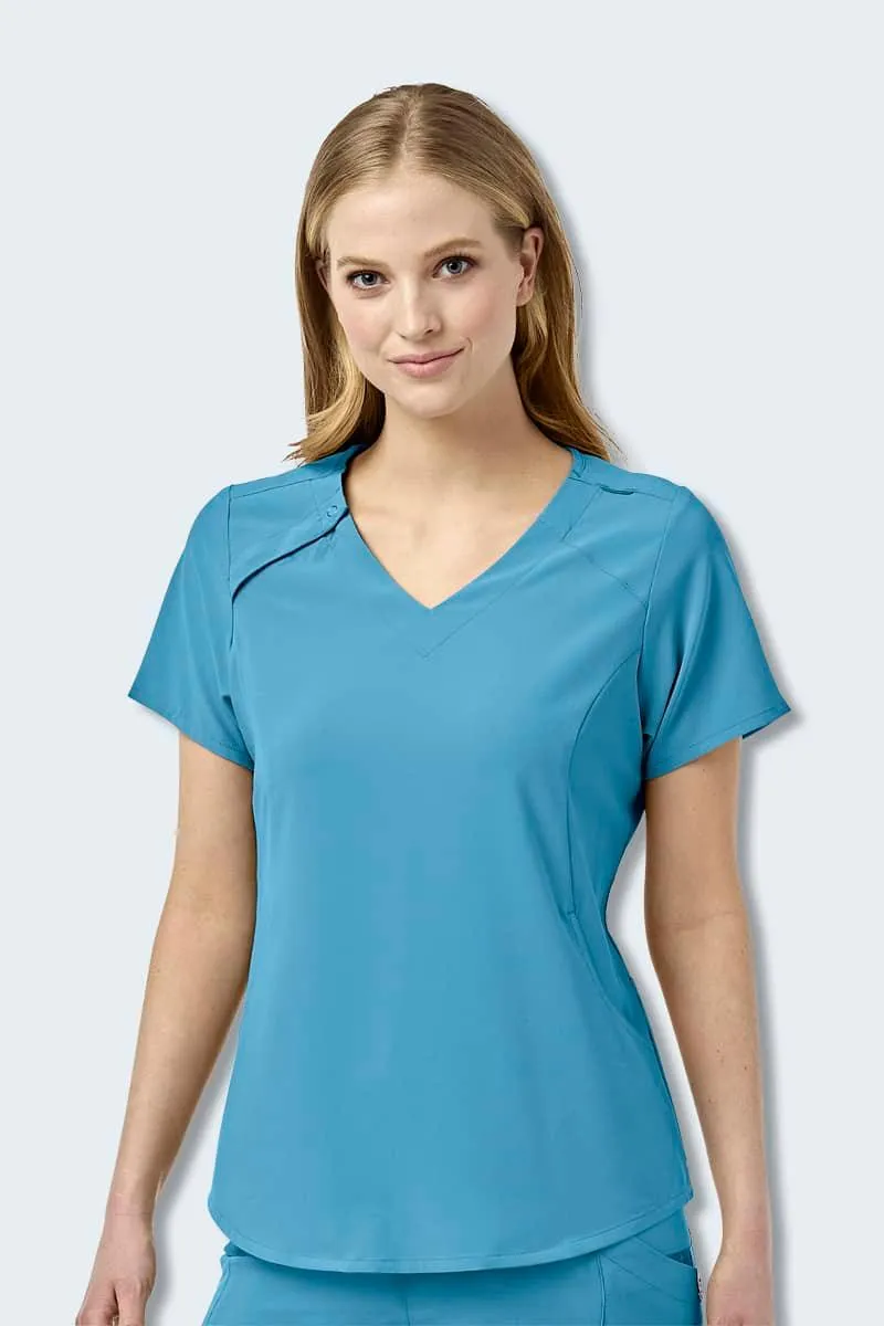 6234SP WonderWink Renew Women's EZ-Zip Scrub Top