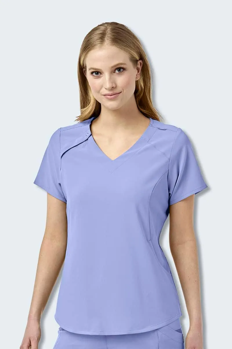 6234SP WonderWink Renew Women's EZ-Zip Scrub Top