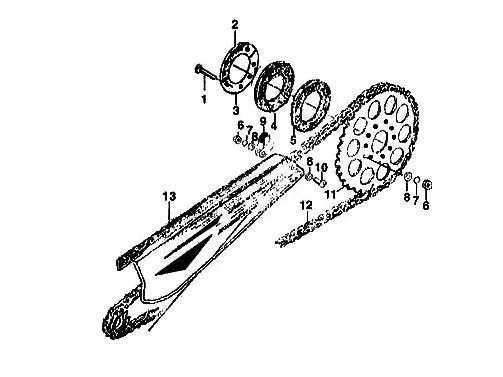 66/80cc Bullet Train Electric Start Engine Chain Guard – Black