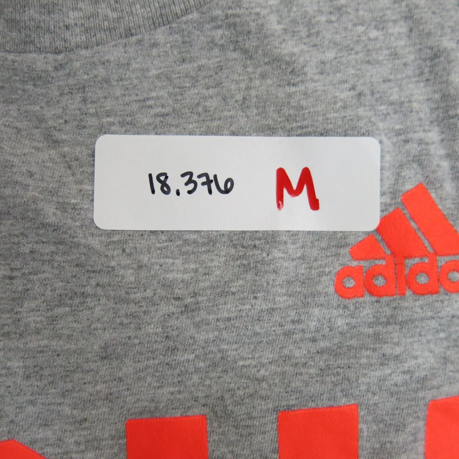 Adidas Amplifier Mens Pullover T Shirt Short Sleeve Crew Neck Grey Size XL