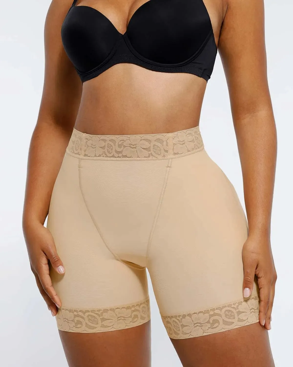 AirSlim® Mid-Rise Lace Butt-Lifting Shorts