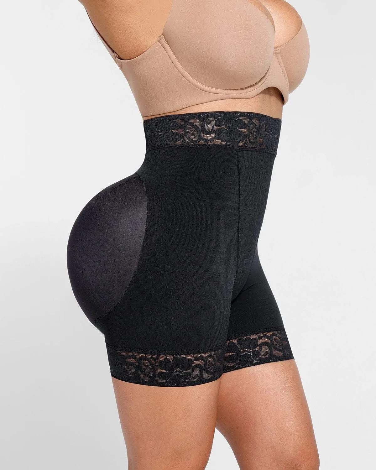 AirSlim® Mid-Rise Lace Butt-Lifting Shorts