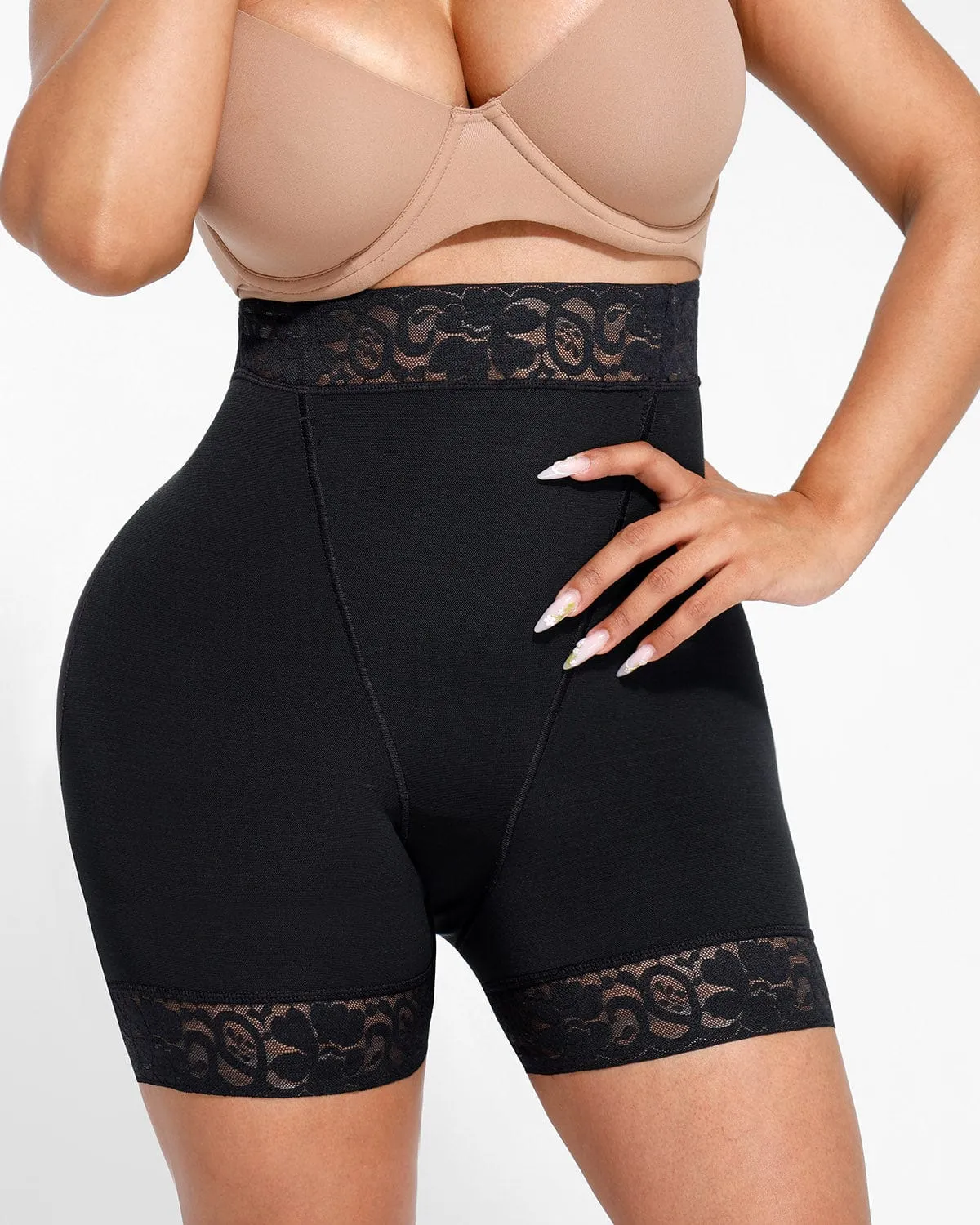 AirSlim® Mid-Rise Lace Butt-Lifting Shorts