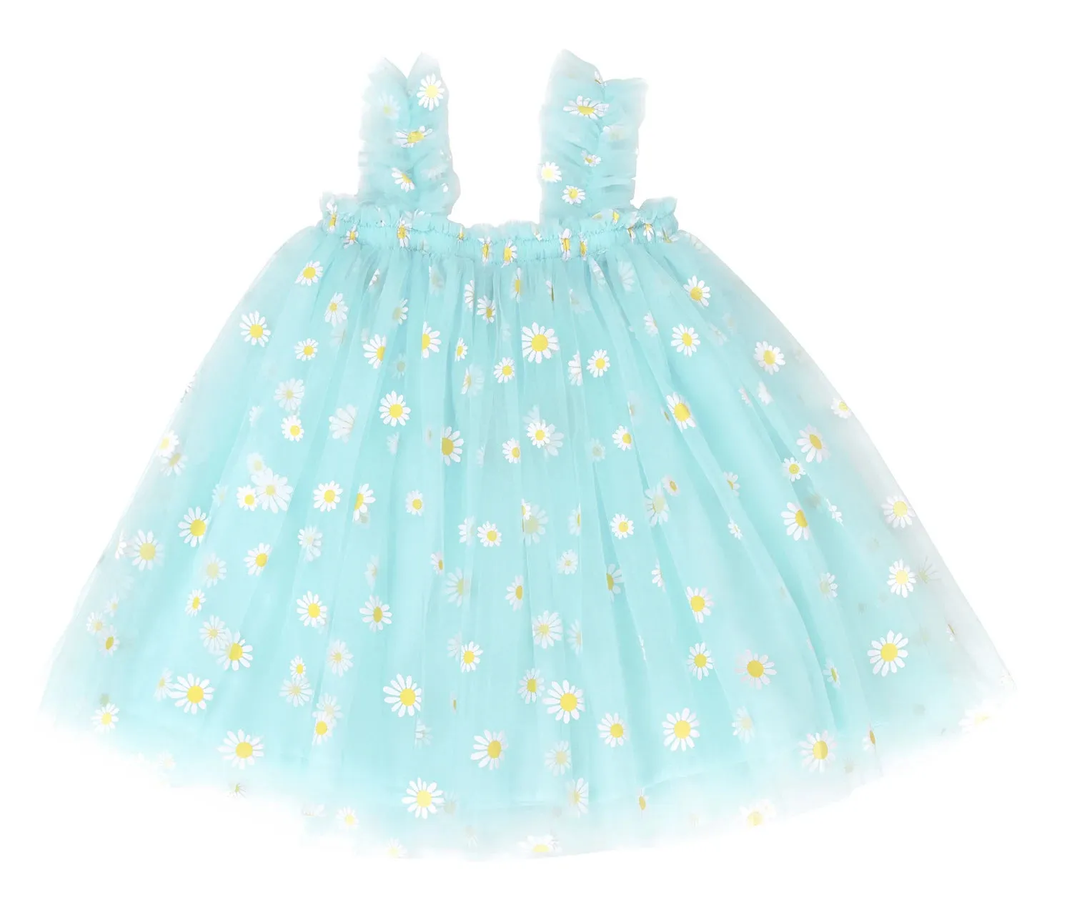 Baby Girls Tulle Tutu Dress Birthday Party Tulle Layered  Babydoll Dresses Size 6 Months-5 Years