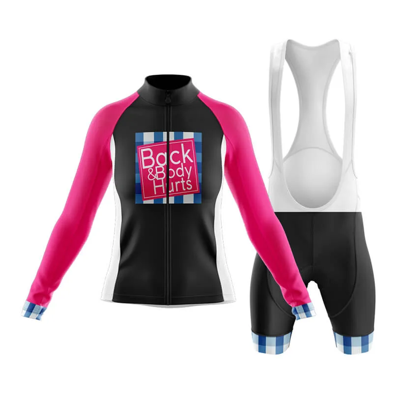 Back & Body Hurts (V2-Black) Club Cycling Kit