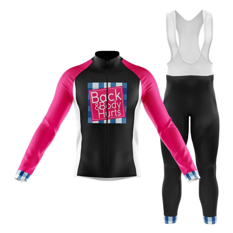 Back & Body Hurts (V2-Black) Club Cycling Kit