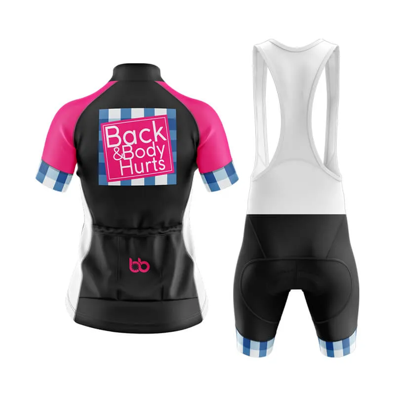 Back & Body Hurts (V2-Black) Club Cycling Kit