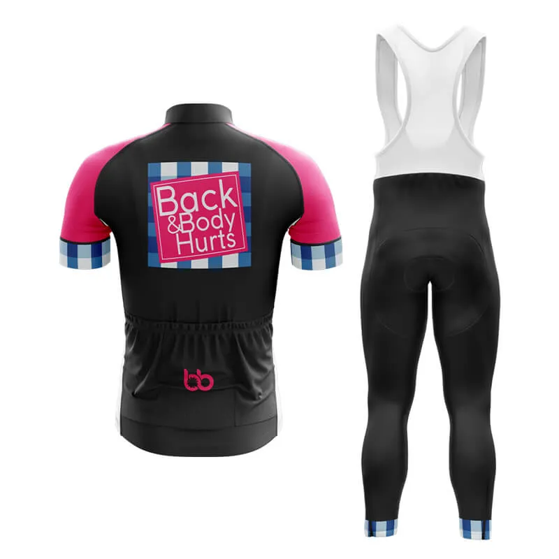 Back & Body Hurts (V2-Black) Club Cycling Kit