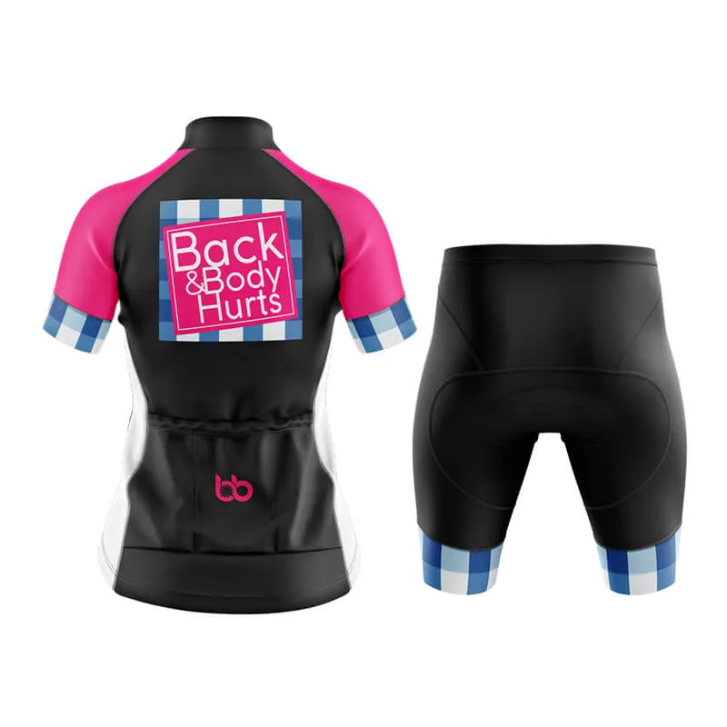 Back & Body Hurts (V2-Black) Club Cycling Kit