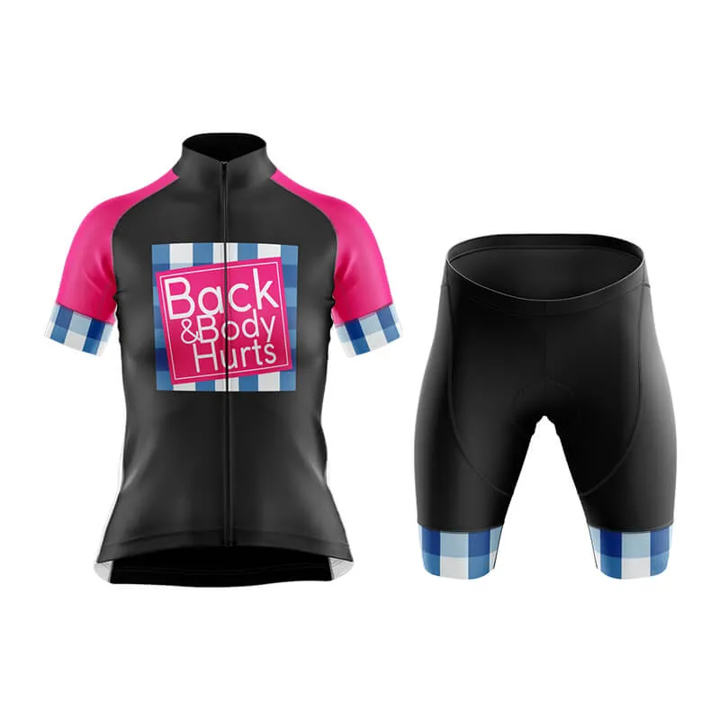 Back & Body Hurts (V2-Black) Club Cycling Kit