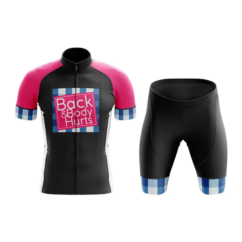 Back & Body Hurts (V2-Black) Club Cycling Kit