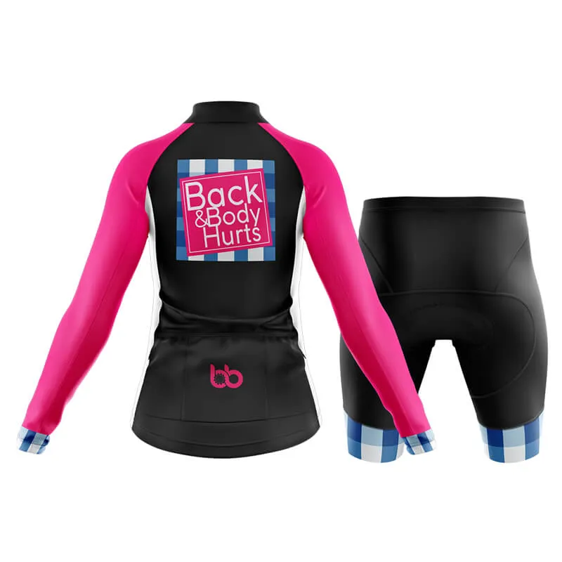 Back & Body Hurts (V2-Black) Club Cycling Kit