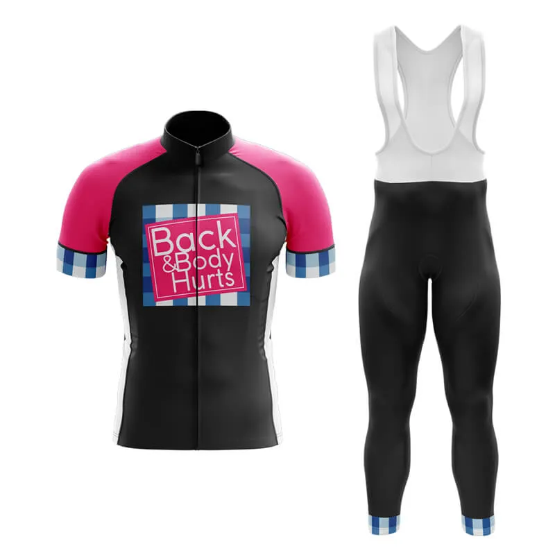 Back & Body Hurts (V2-Black) Club Cycling Kit