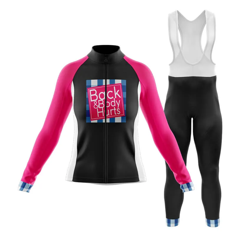 Back & Body Hurts (V2-Black) Club Cycling Kit