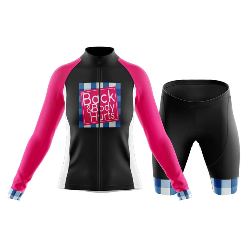 Back & Body Hurts (V2-Black) Club Cycling Kit