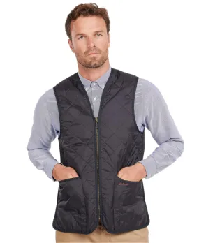 Barbour Mens Gilet Quilted Zip-In Liner Navy