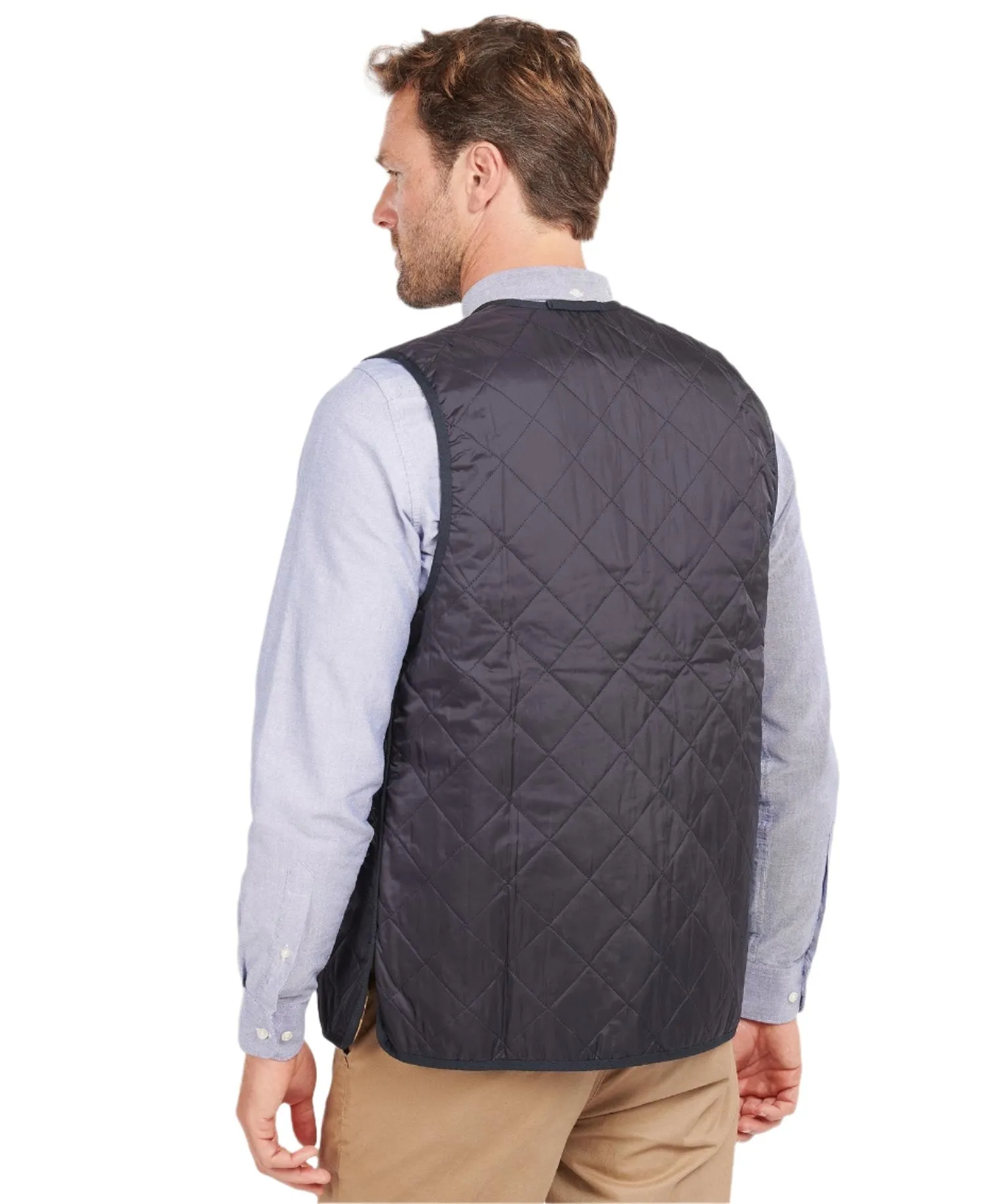 Barbour Mens Gilet Quilted Zip-In Liner Navy