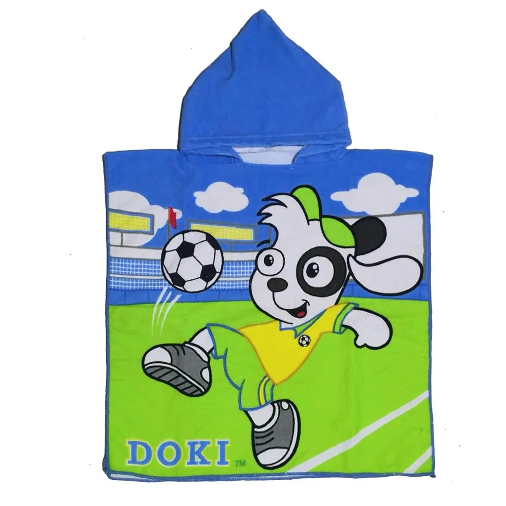 Beach Poncho for The Beach Towels Baby Towel with Hood Bathrobe Terry Cotton Baby Poncho Surf Child Cartoon Cotton Hooded Towel