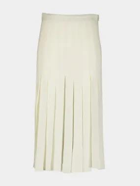 Binka Pleated Virgin Wool Skirt