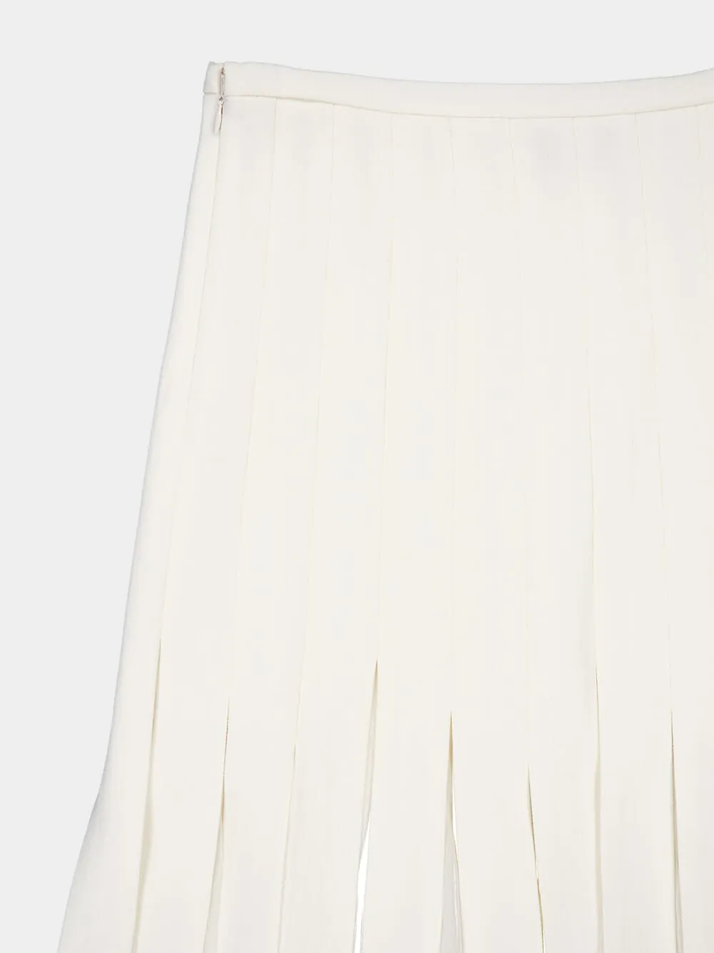 Binka Pleated Virgin Wool Skirt