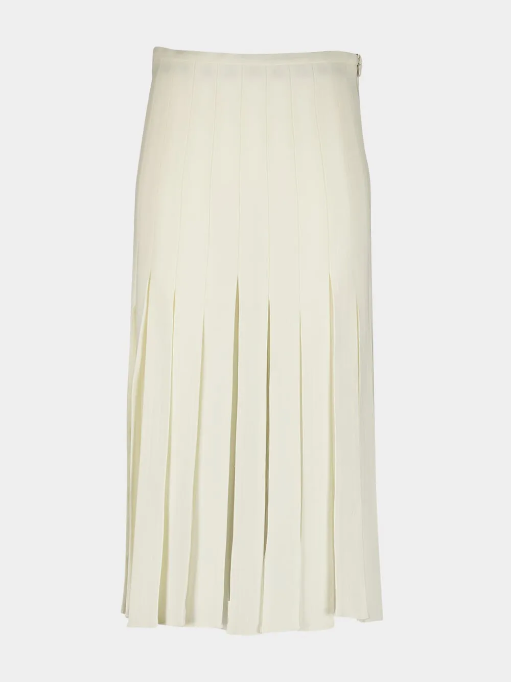 Binka Pleated Virgin Wool Skirt