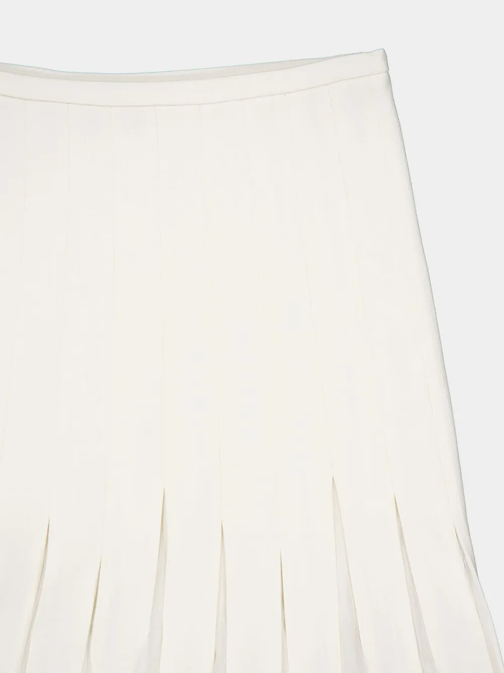 Binka Pleated Virgin Wool Skirt