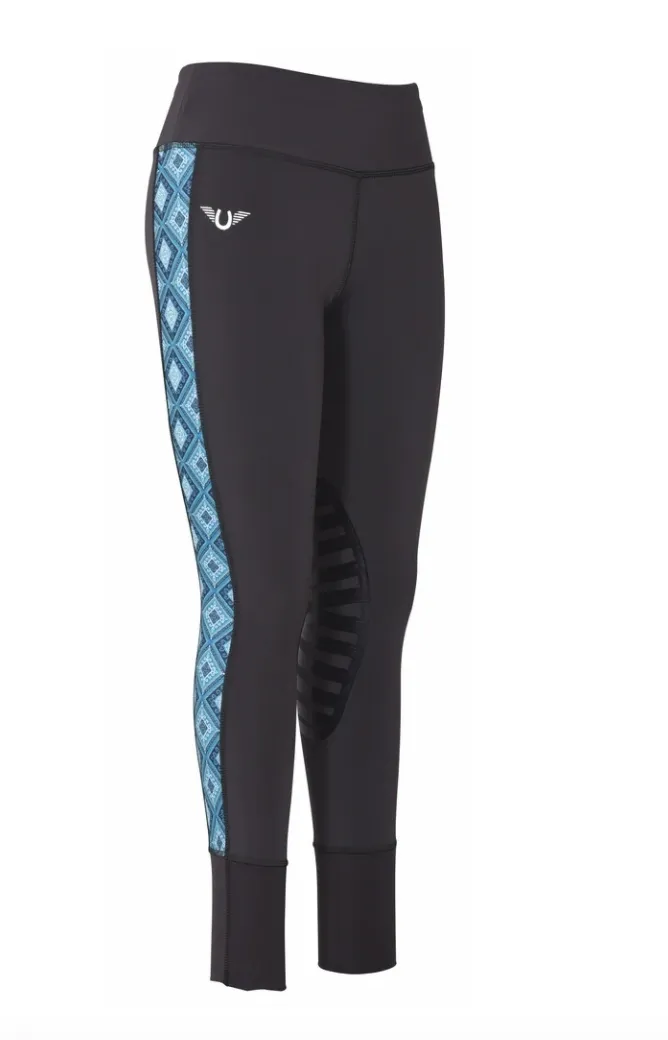 Blue Diamond Riding Tights