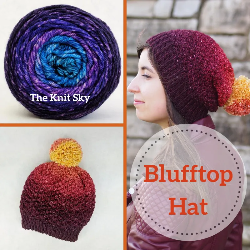 Blufftop Hat Yarn Pack, pattern not included, ready to ship