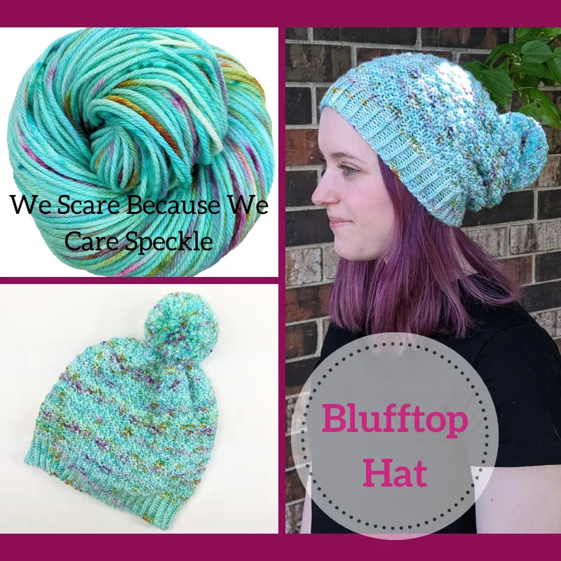 Blufftop Hat Yarn Pack, pattern not included, ready to ship