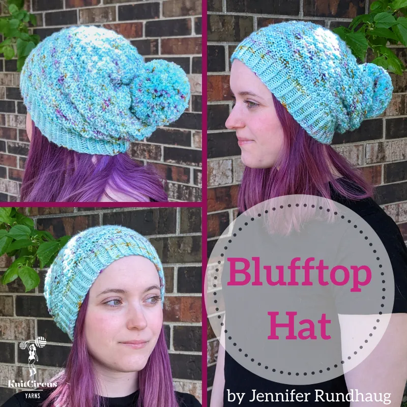 Blufftop Hat Yarn Pack, pattern not included, ready to ship