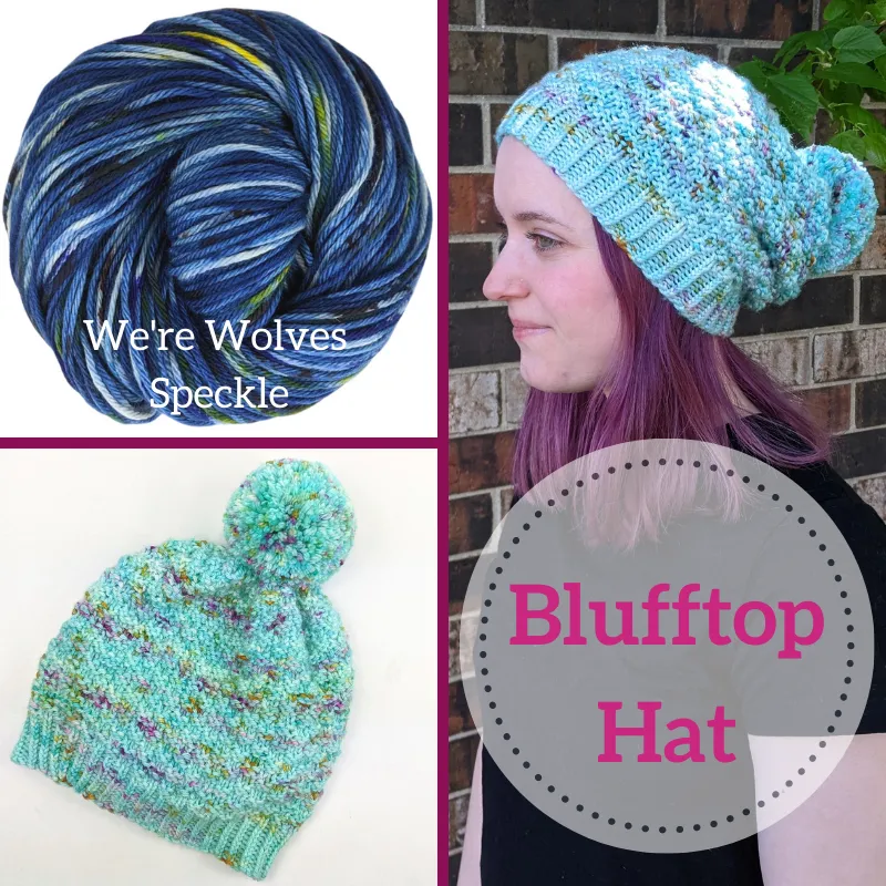 Blufftop Hat Yarn Pack, pattern not included, ready to ship