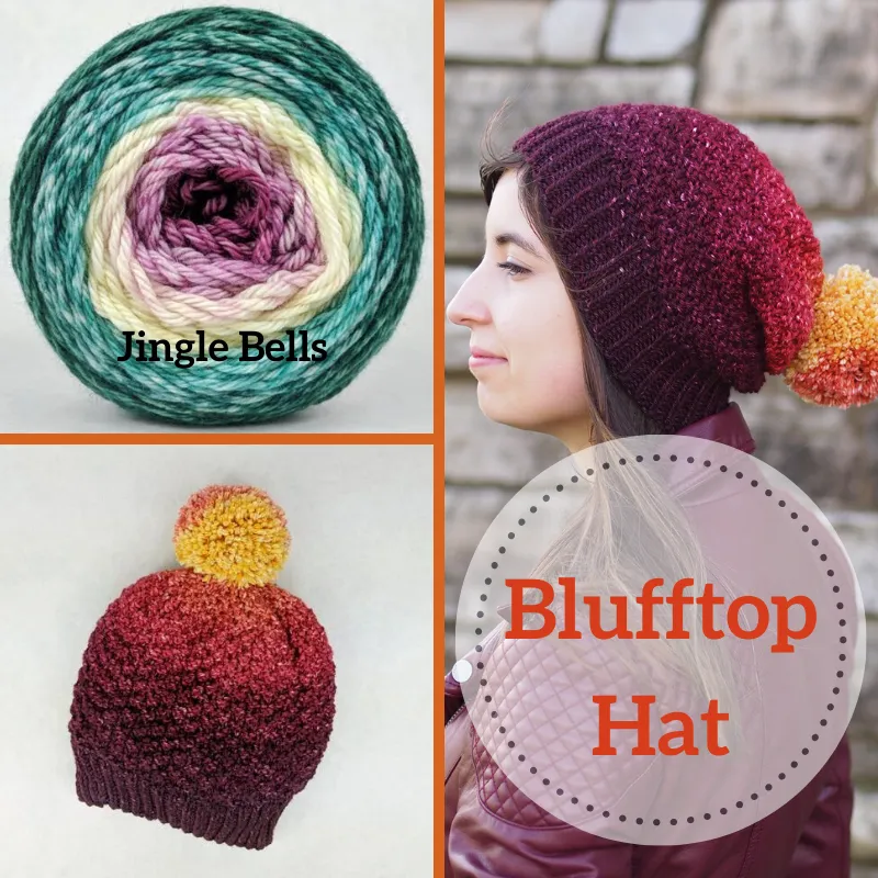 Blufftop Hat Yarn Pack, pattern not included, ready to ship