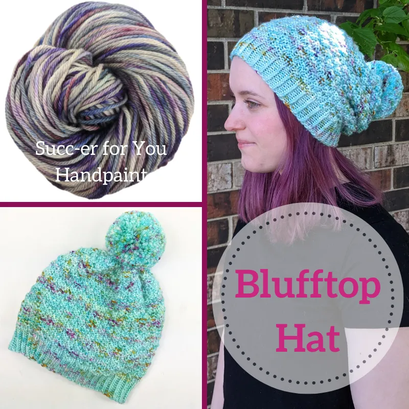 Blufftop Hat Yarn Pack, pattern not included, ready to ship