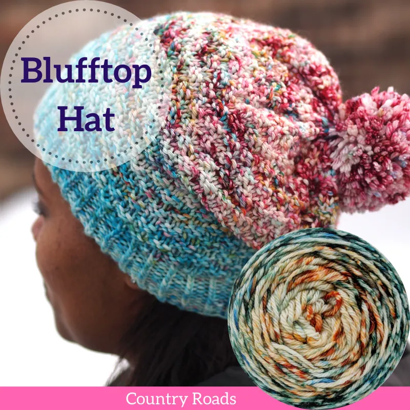 Blufftop Hat Yarn Pack, pattern not included, ready to ship