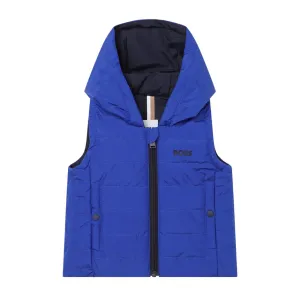 BOSS Baby Royal Blue Printed Logo Gilet