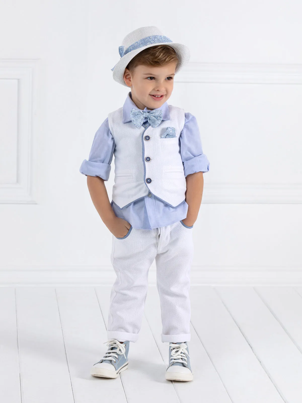 Boy's Baptism outfit set 6pcs - BASILE