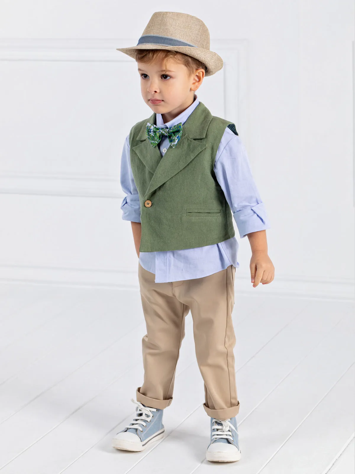 Boy's Baptism outfit set 6pcs - BERNY