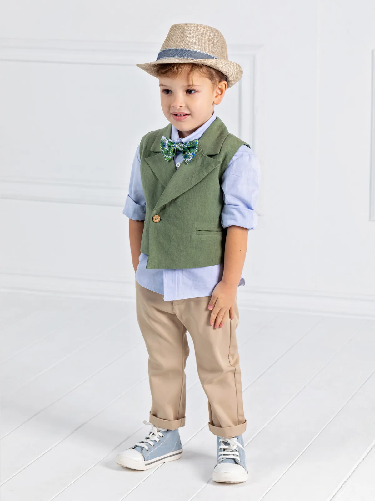 Boy's Baptism outfit set 6pcs - BERNY