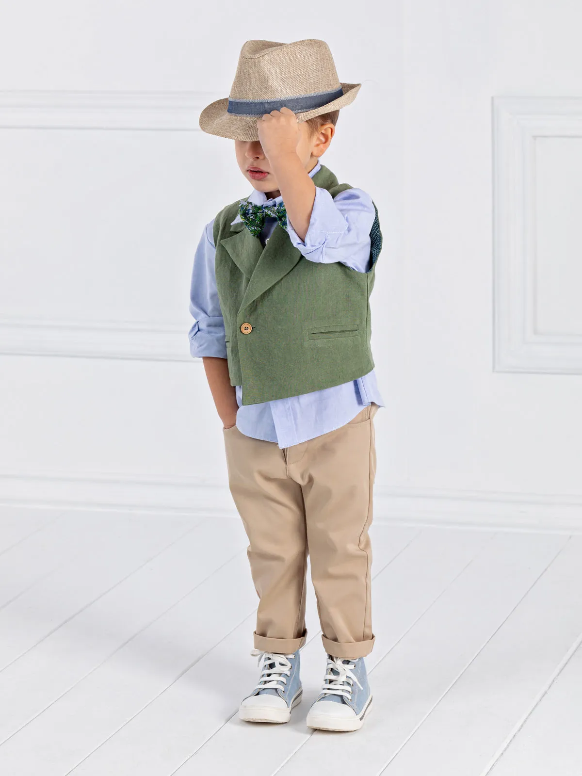 Boy's Baptism outfit set 6pcs - BERNY