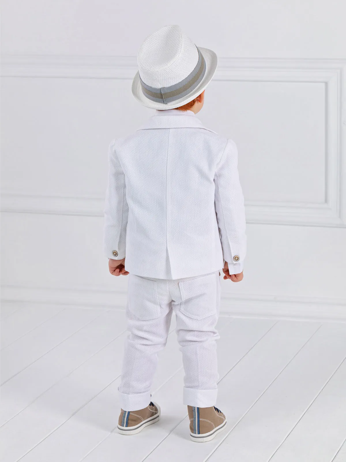 Boy's White Baptism outfit set 7pcs - JOIN