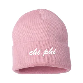 Chi Phi Pink Sweetheart Beanie