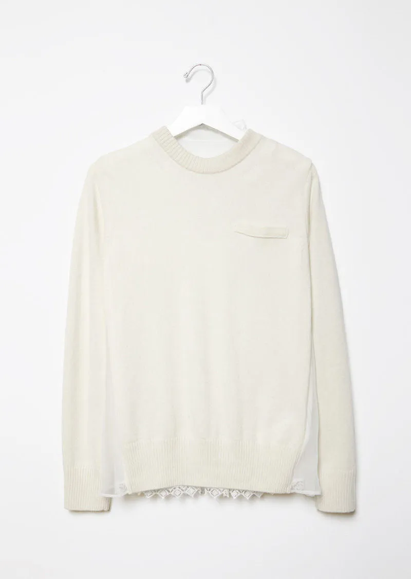 Chiffon Combo Pullover