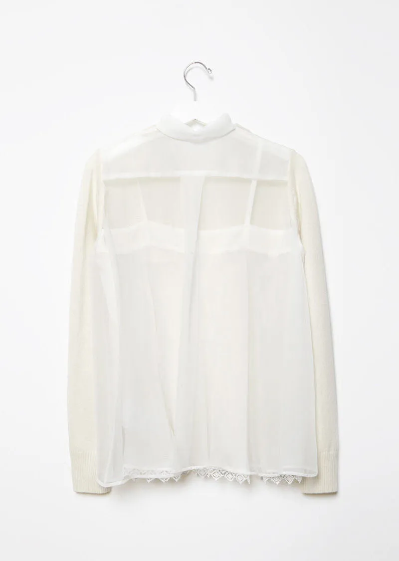 Chiffon Combo Pullover