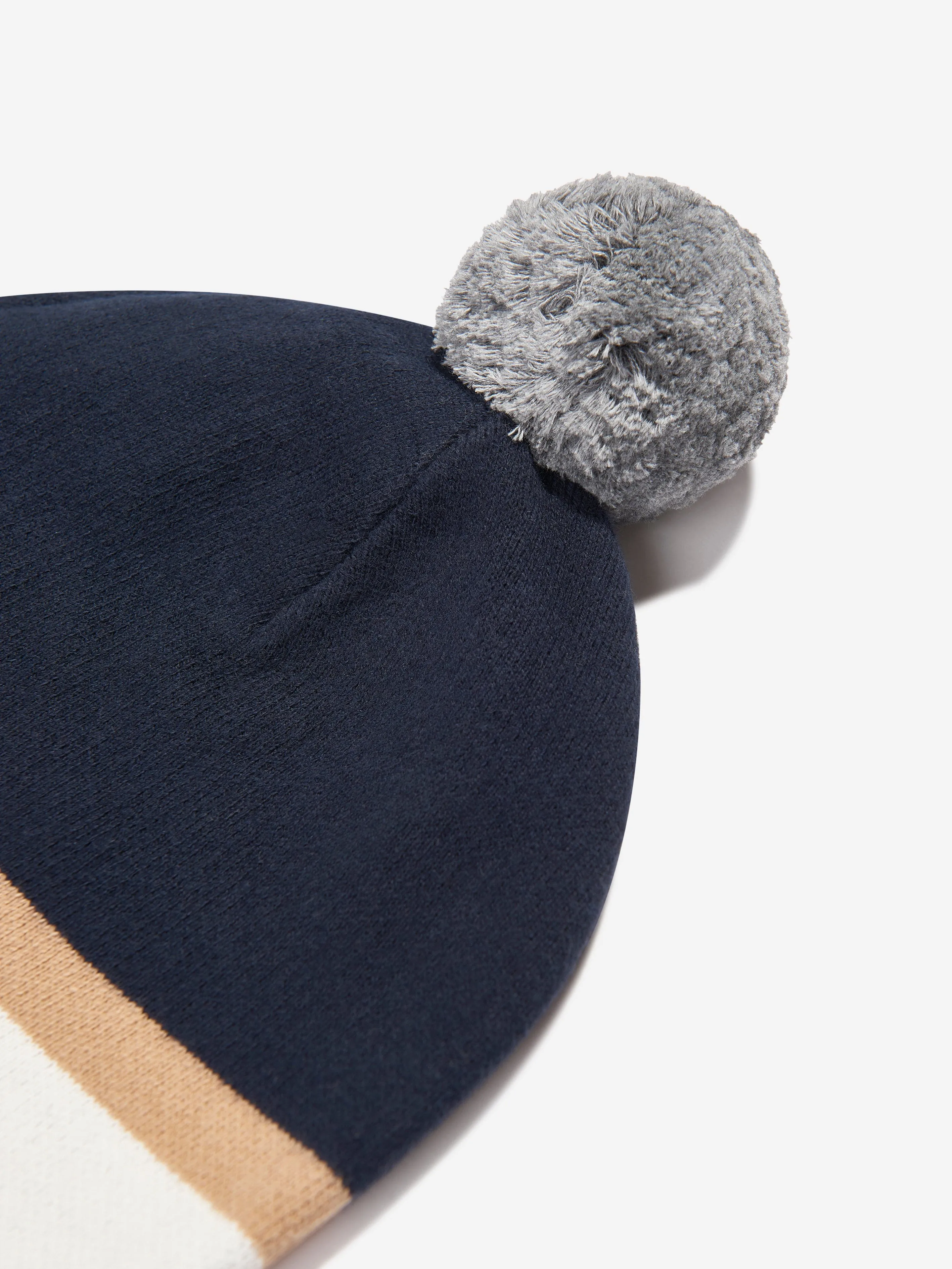 Chloé Girls Knitted Pull On Hat in Navy