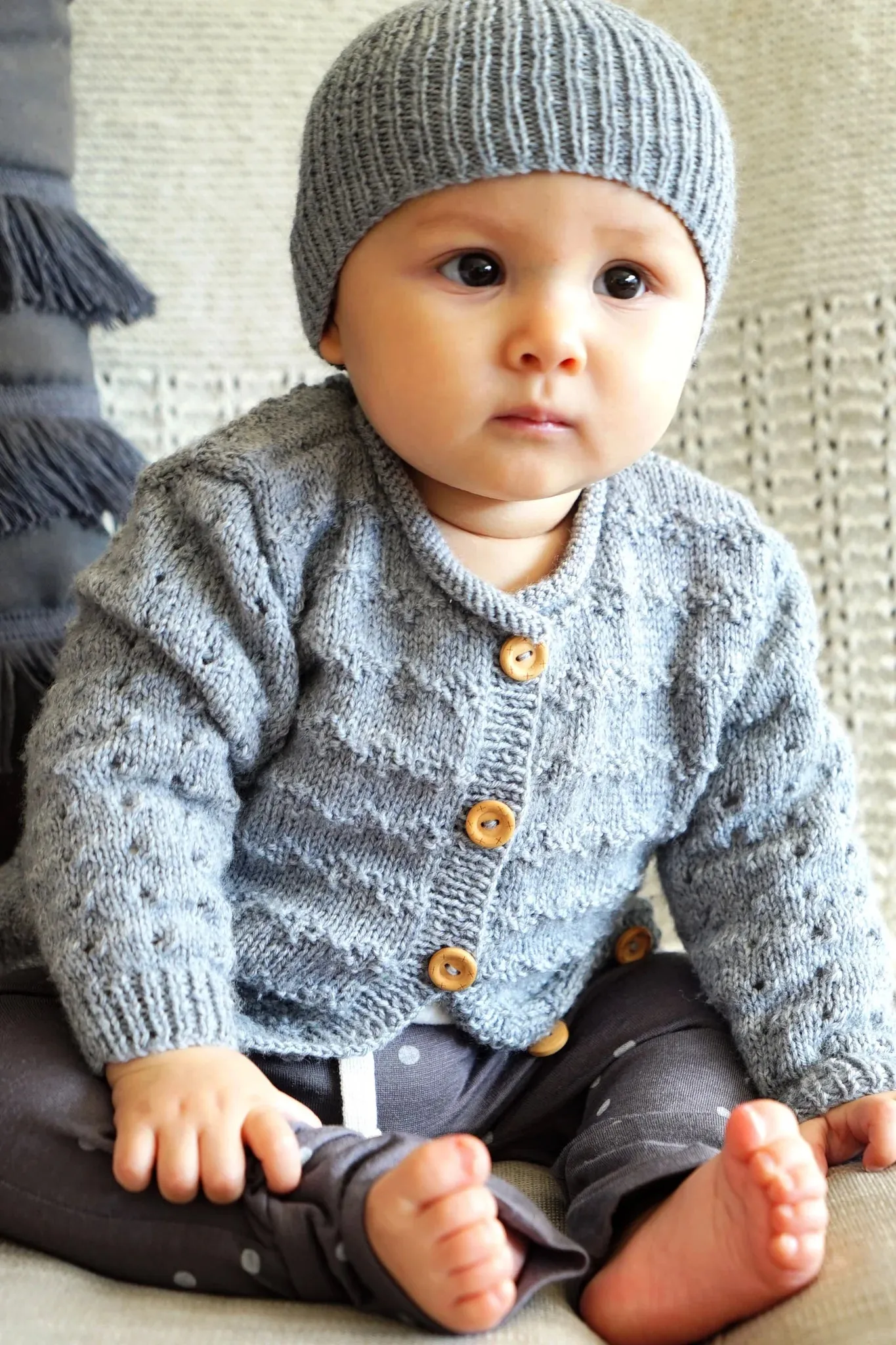 Clementina Cardigan and Hat by Lisa F Design | Printed Pattern